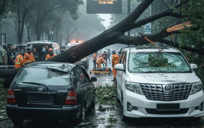 Hujan Lebat di Jakarta Selatan Berujung Duka, Pohon Tumbang Renggut Korban Jiwa